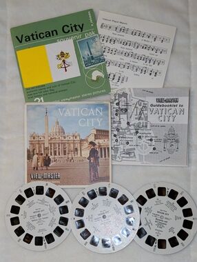 1969's Vintage View-Master Vatican City Souvenir Pack – 21 Pictures
